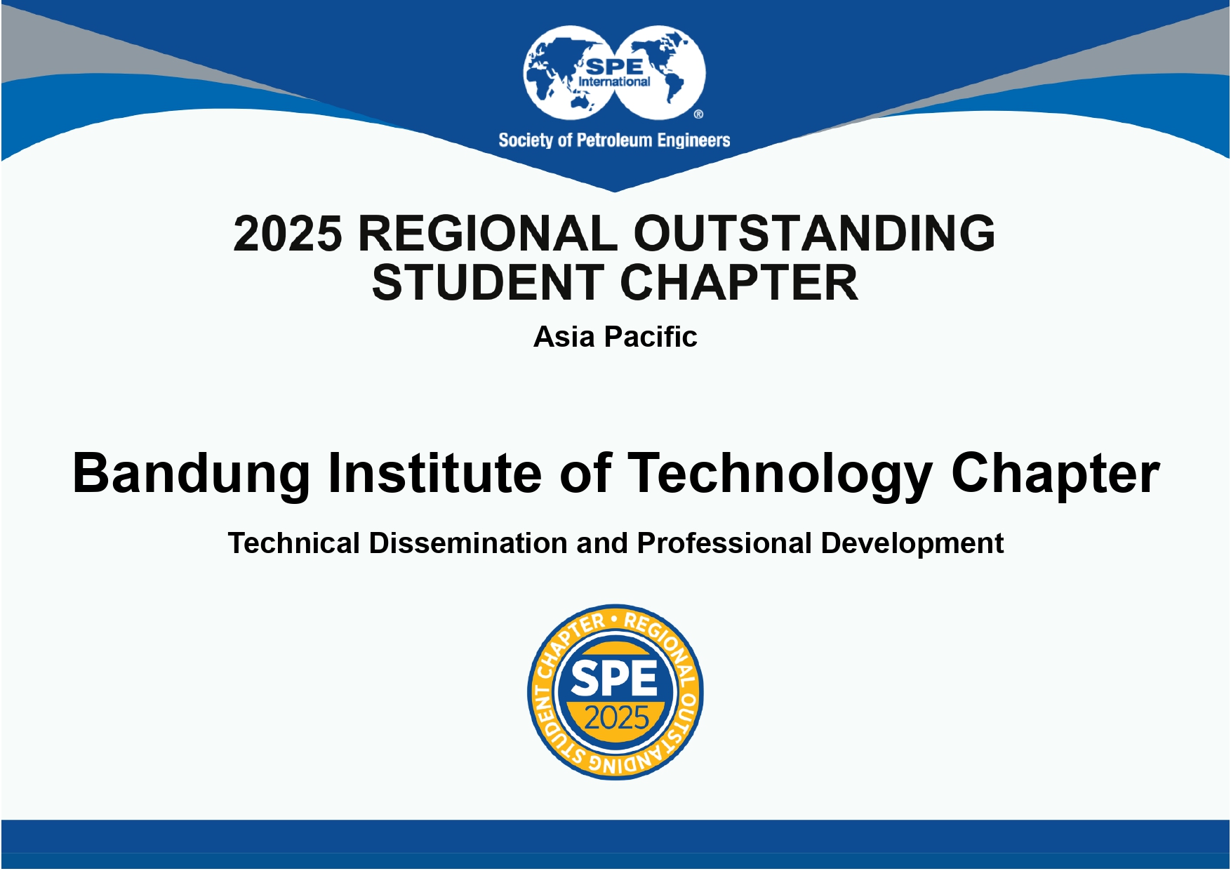 Bandung Institute of Technology Chapter_2025 Regional Outstanding Section Award
